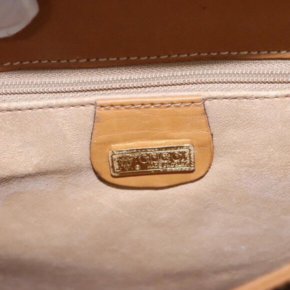 GUCCI Micro GG Supreme Shoulder Bag PVC Beige Gold 001 14 5364 Auth ep7769 - Picture 12 of 16